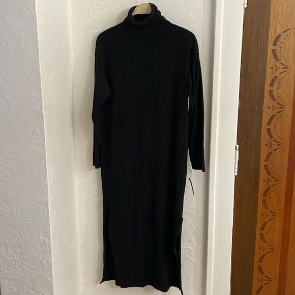 Enza Costa | Dresses | Enza Costa Womens Turtleneck Long Sleeve Dress Size  S In Black | Poshmark